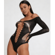 Love In Leather LIN009 Rhinestone Bodysuit One Size: Black Love In Leather LIN009 Rhinestone Bodysuit One Size: Black